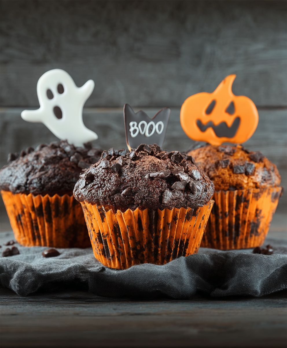 Halloween Muffins backen