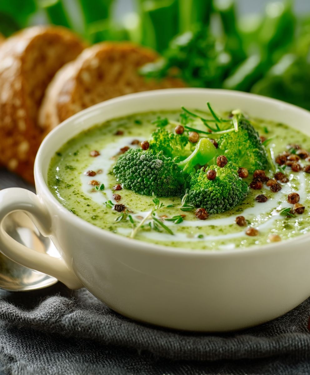 Brokkolisuppe einfach zubereiten