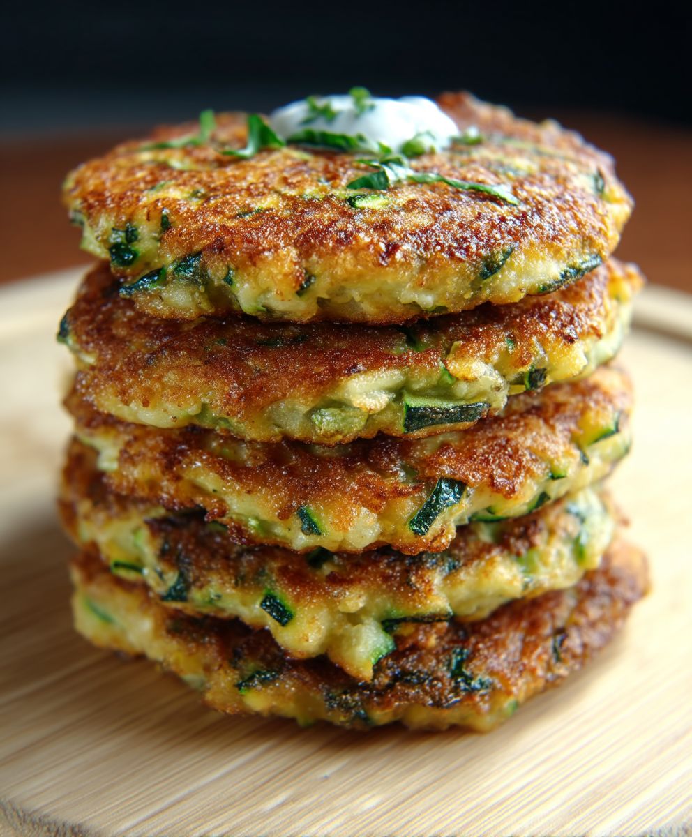 Zucchinipuffer Joghurt Dip