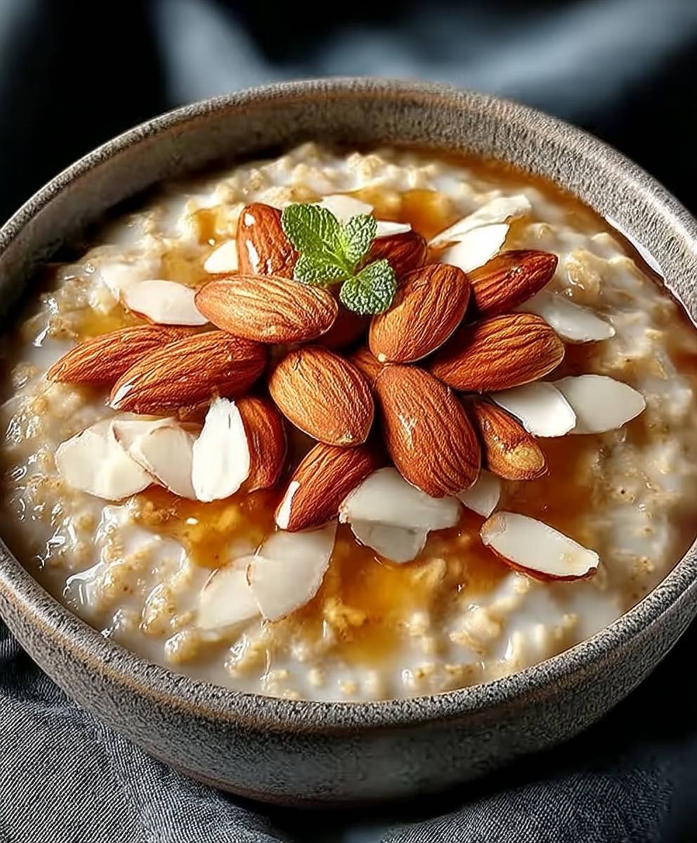 Apfel Mandel Haferbrei