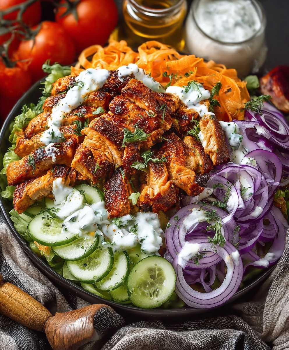 Hähnchen Döner Salat