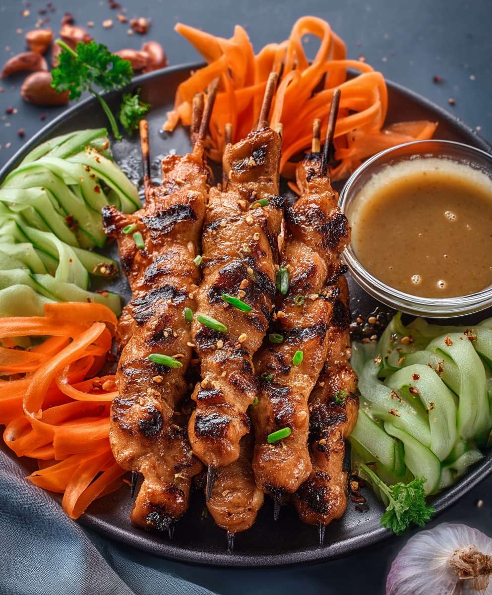 Sate Spieße Karotten Gurken
