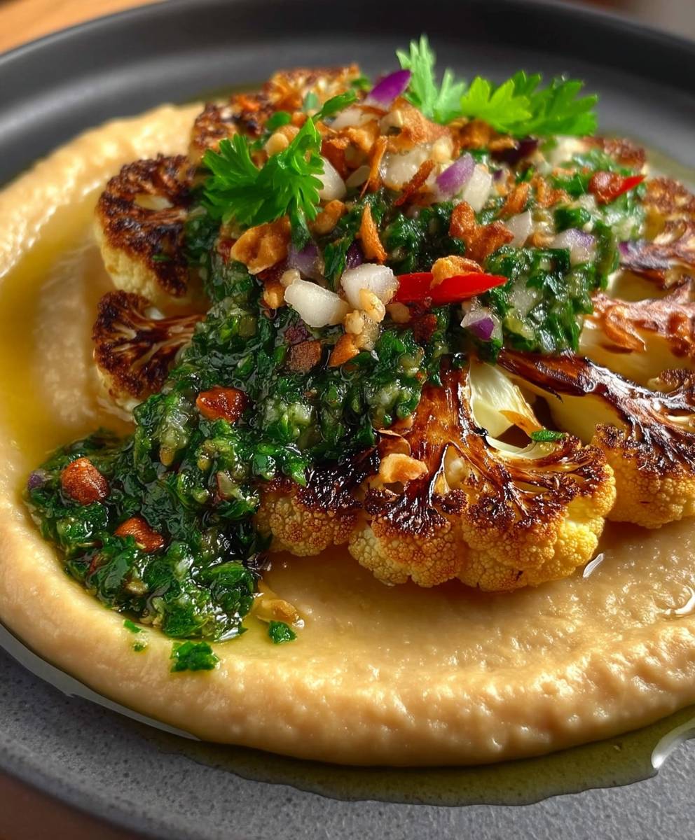 Blumenkohl Steak Chimichurri Taco