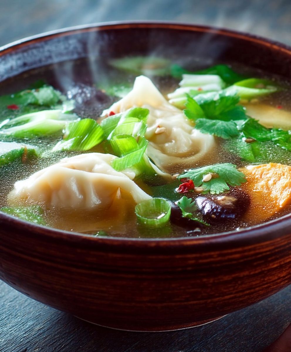 Wan Tan Suppe kochen