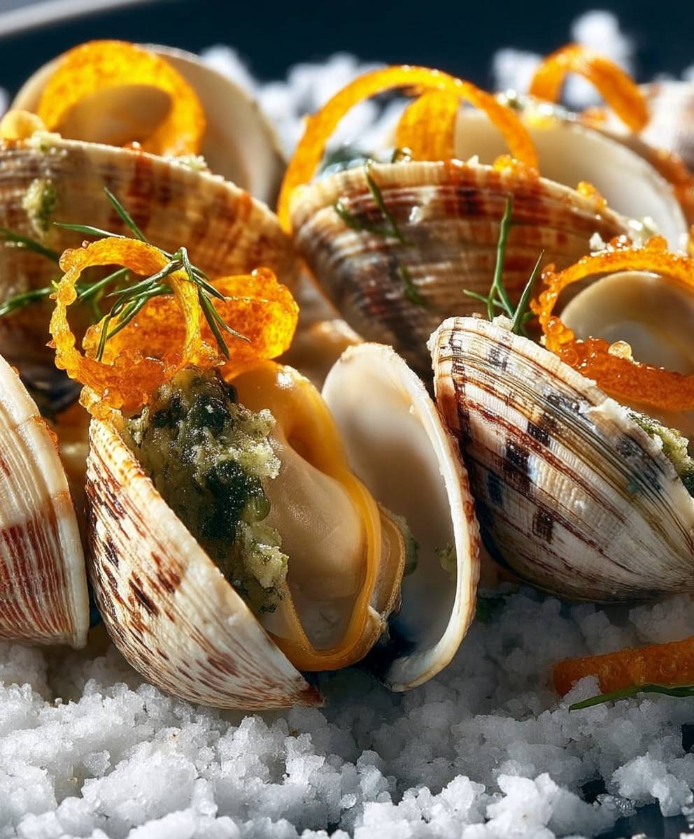 Venusmuscheln Algenbutter Zubereitung