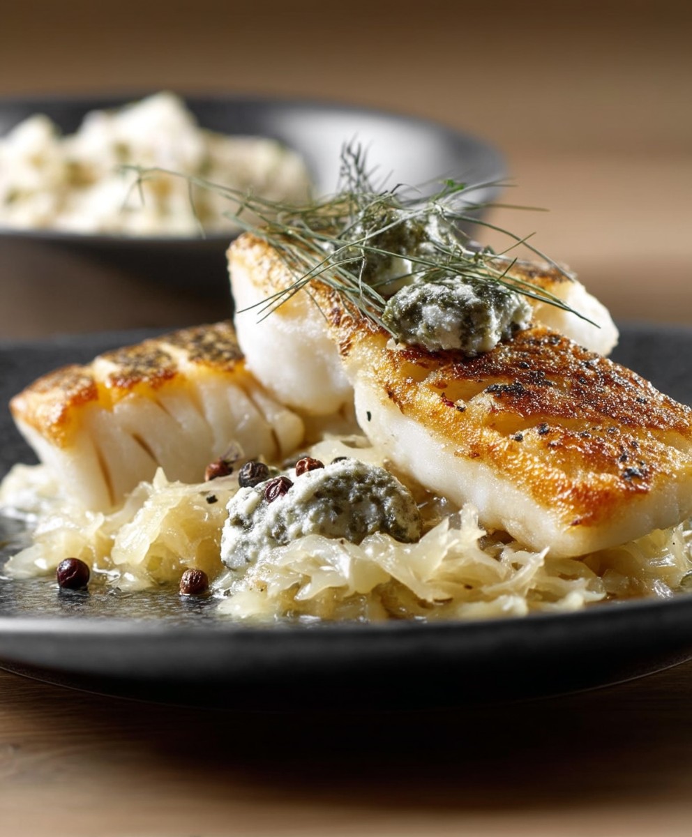 Zander mit Sauerkraut