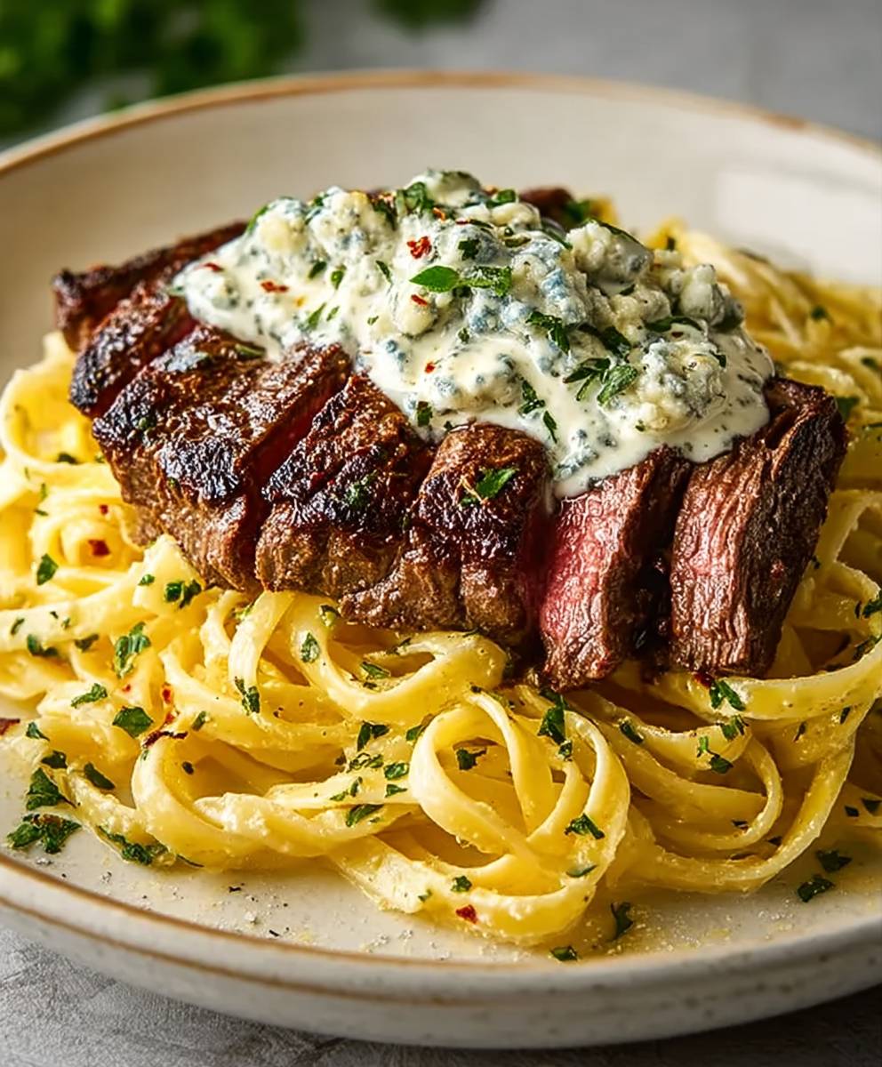 Steak Gorgonzola Alfredo