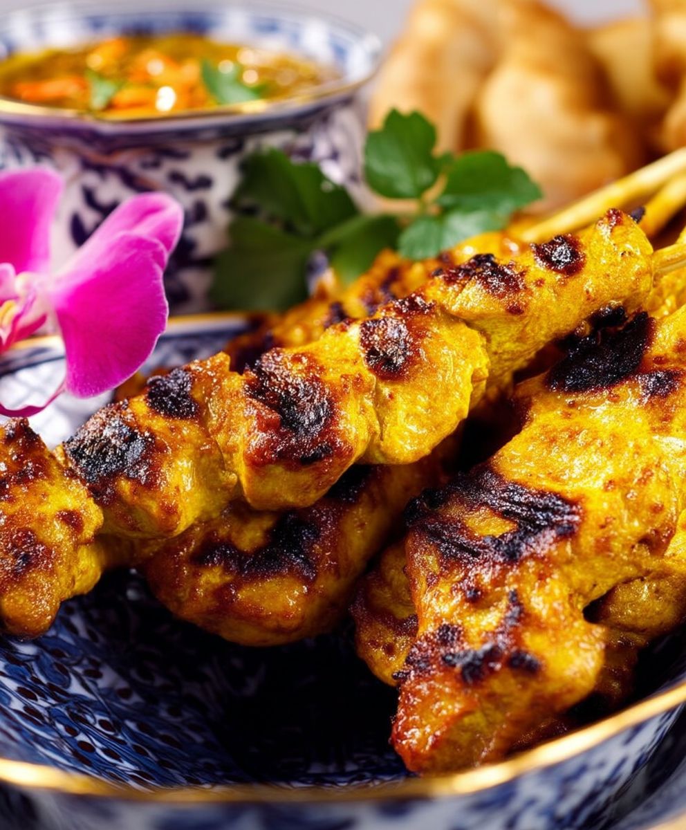 Hähnchen Satay zubereiten