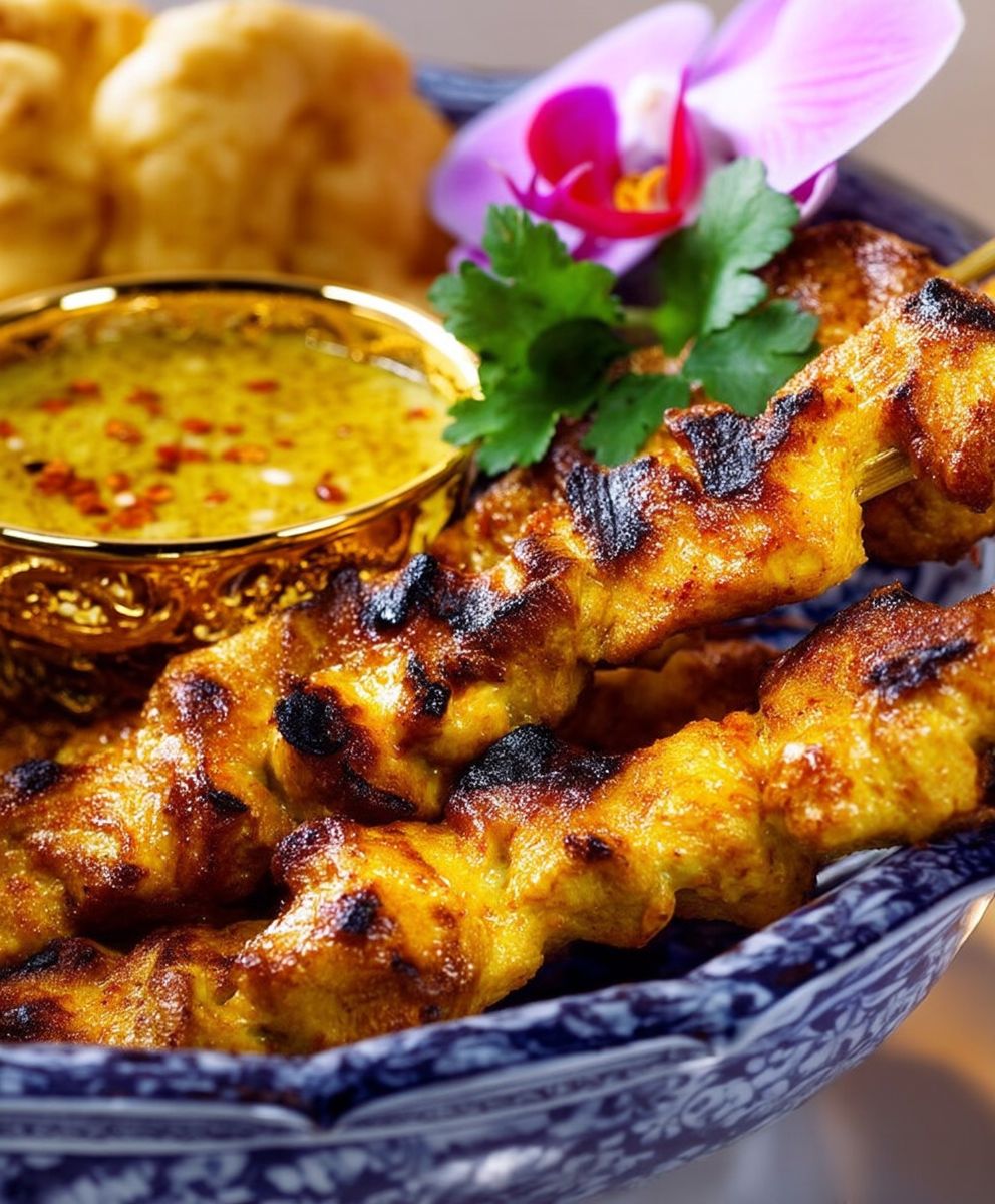 Hähnchen Satay zubereiten