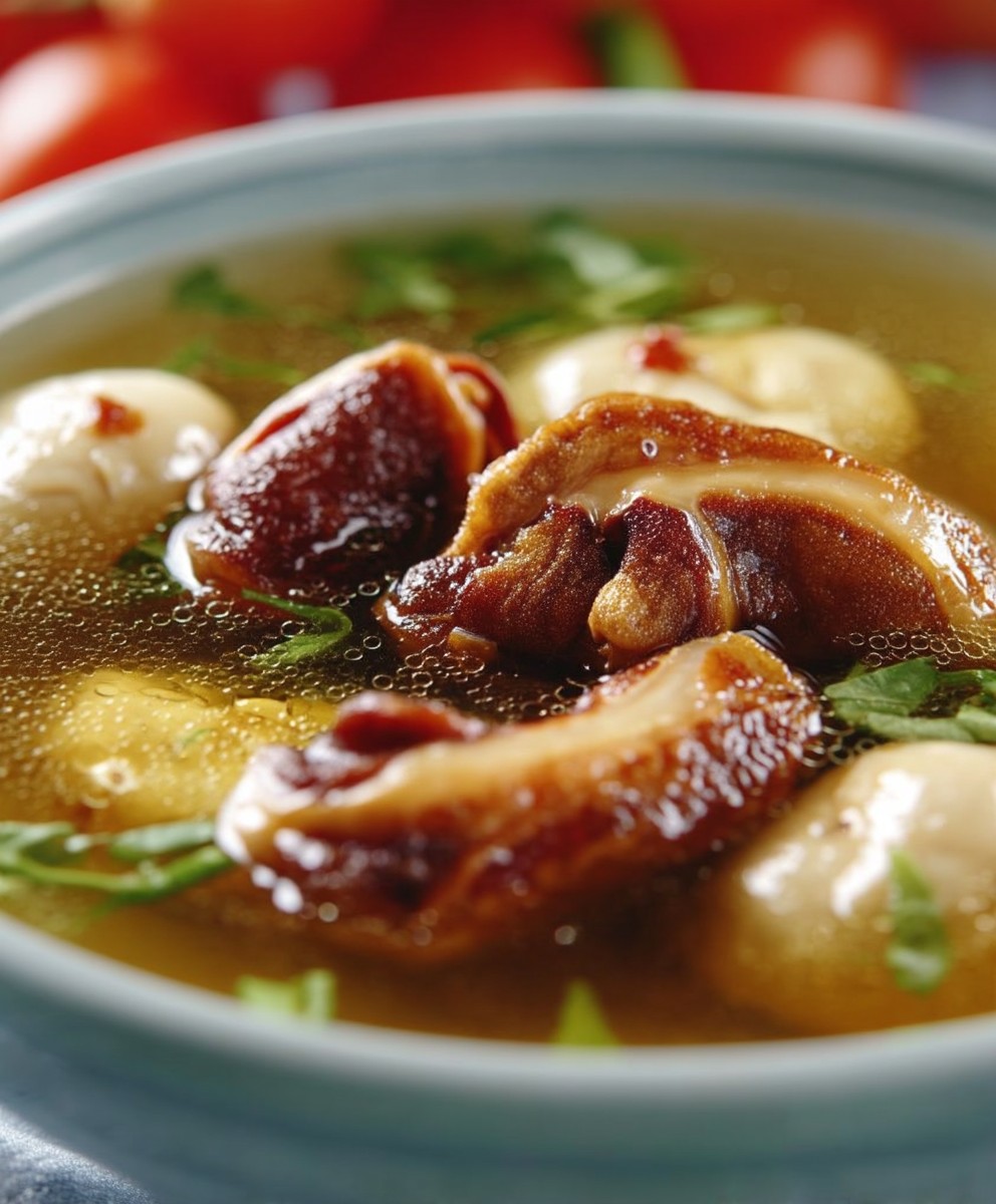 Schweinefüße Suppe kochen