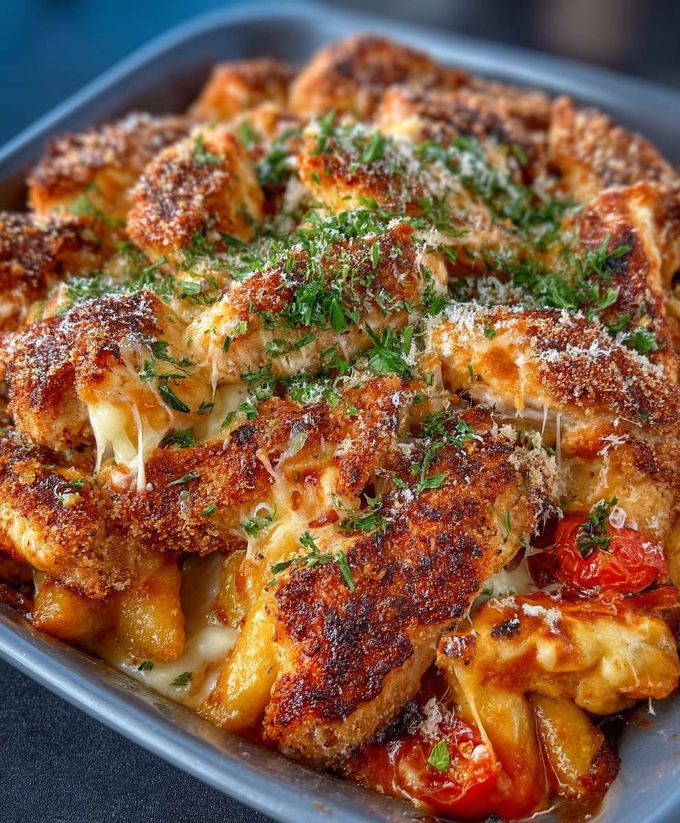 Parmesan Hähnchen Auflauf Familiengericht