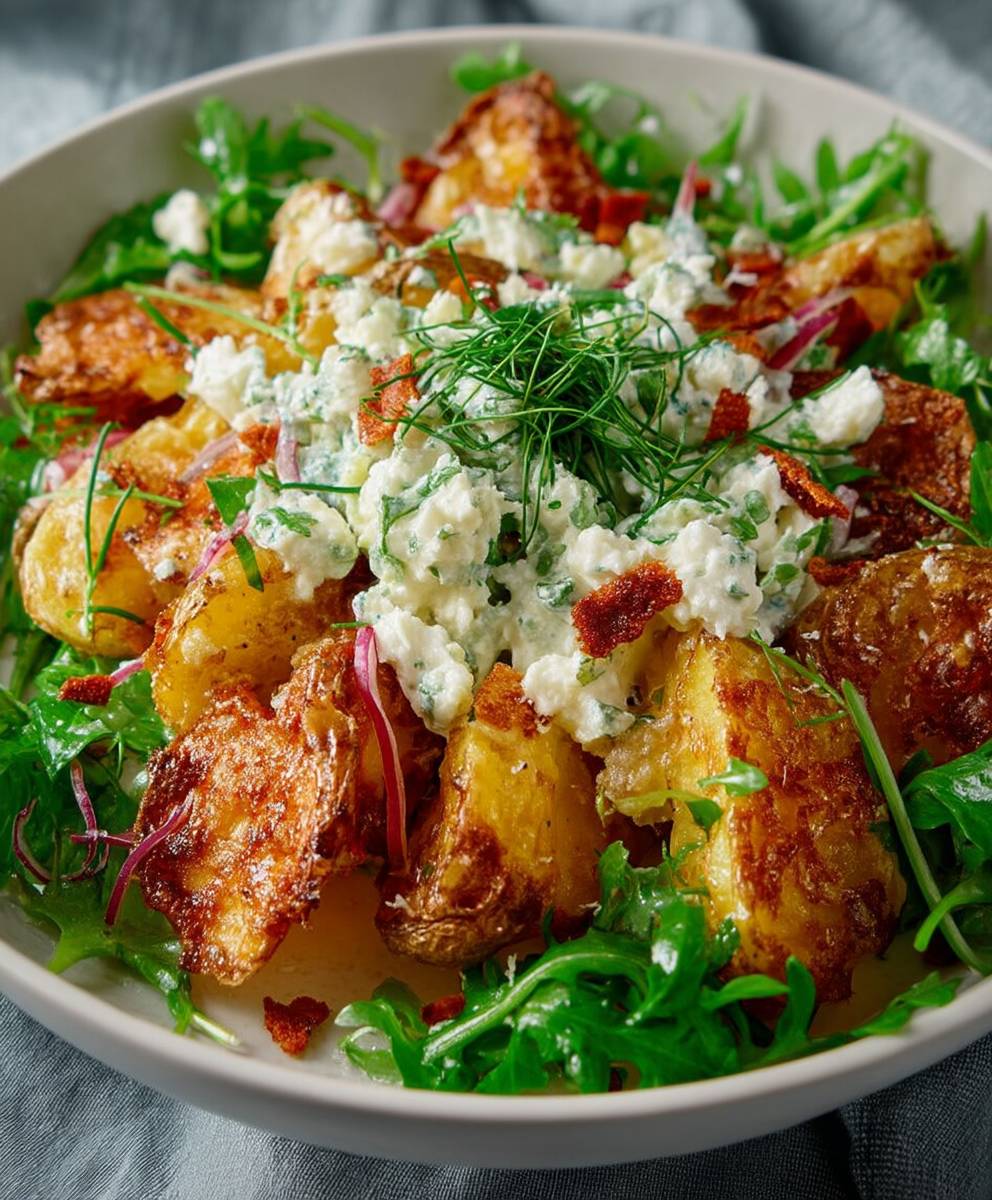 Knuspriger Kartoffelsalat