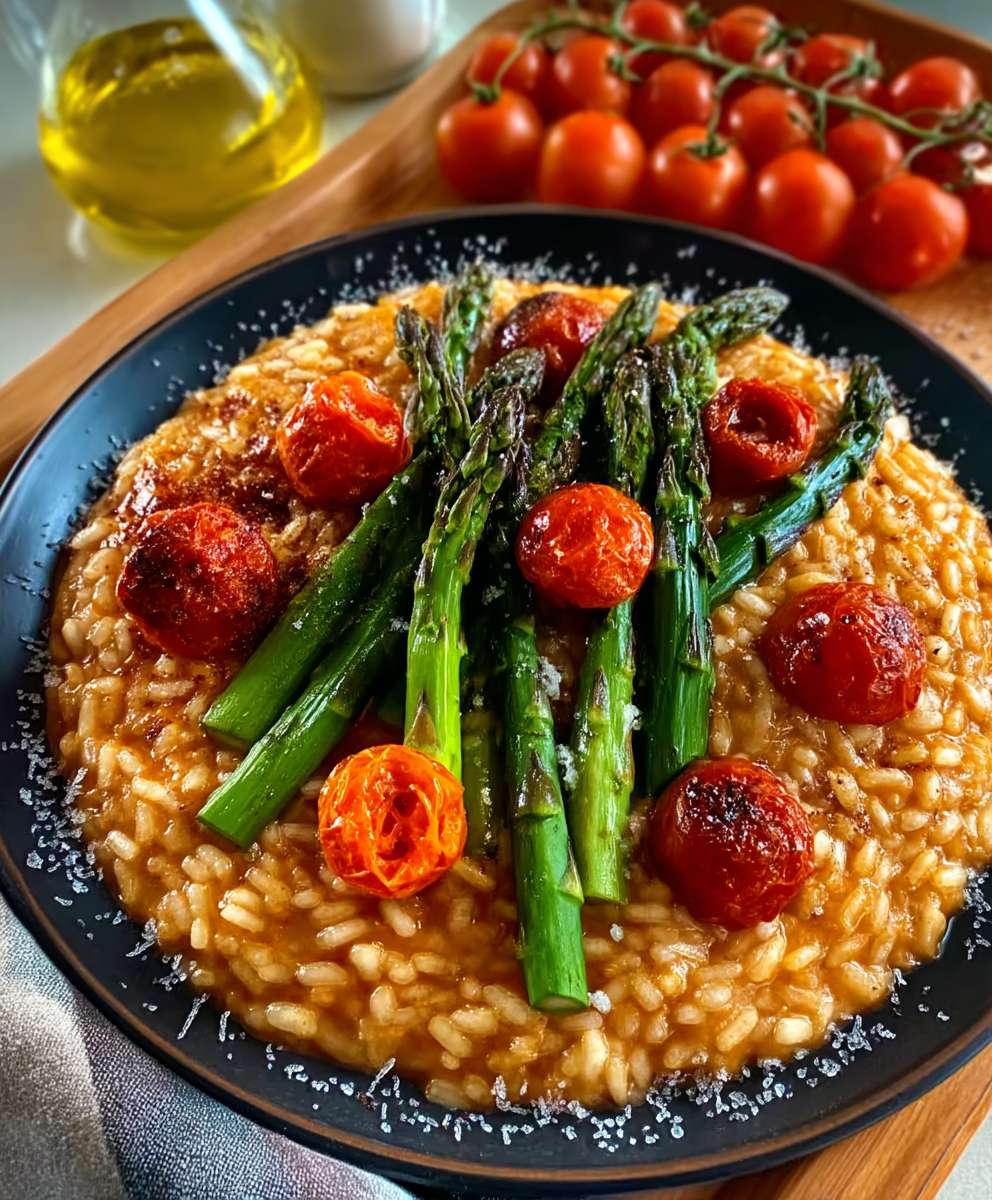 Tomaten Spargel Risotto