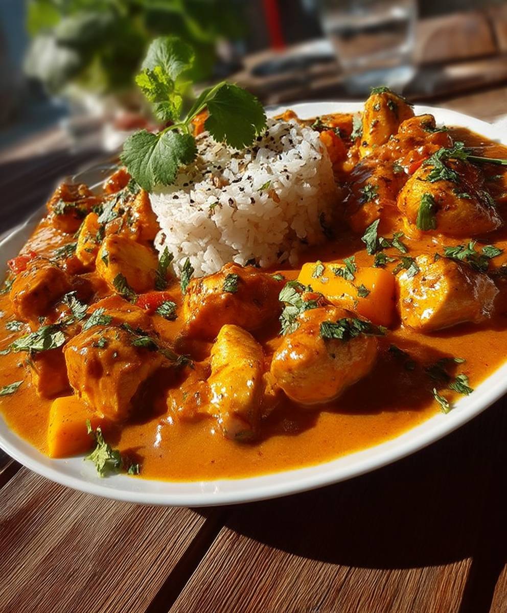 Chicken Mango Curry Indisch