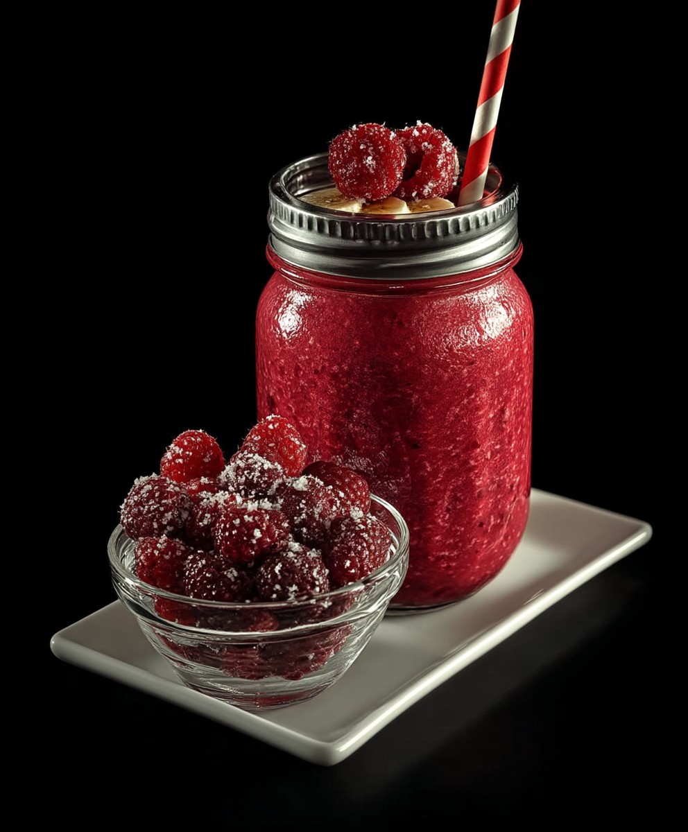 Himbeer Kokos Smoothie Banane