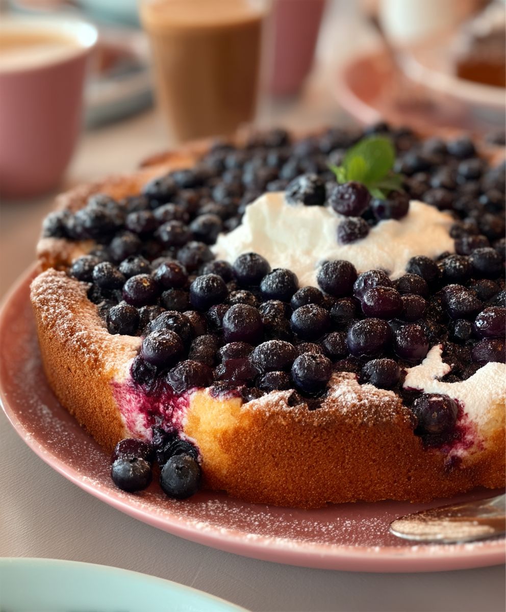 Heidelbeerkuchen mit Joghurt