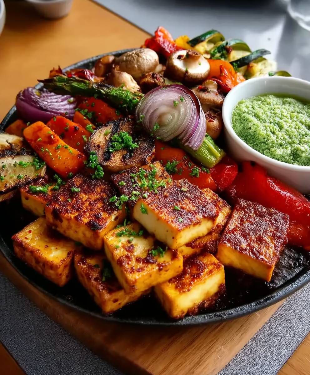 Tofu Gemüse Grillplatte