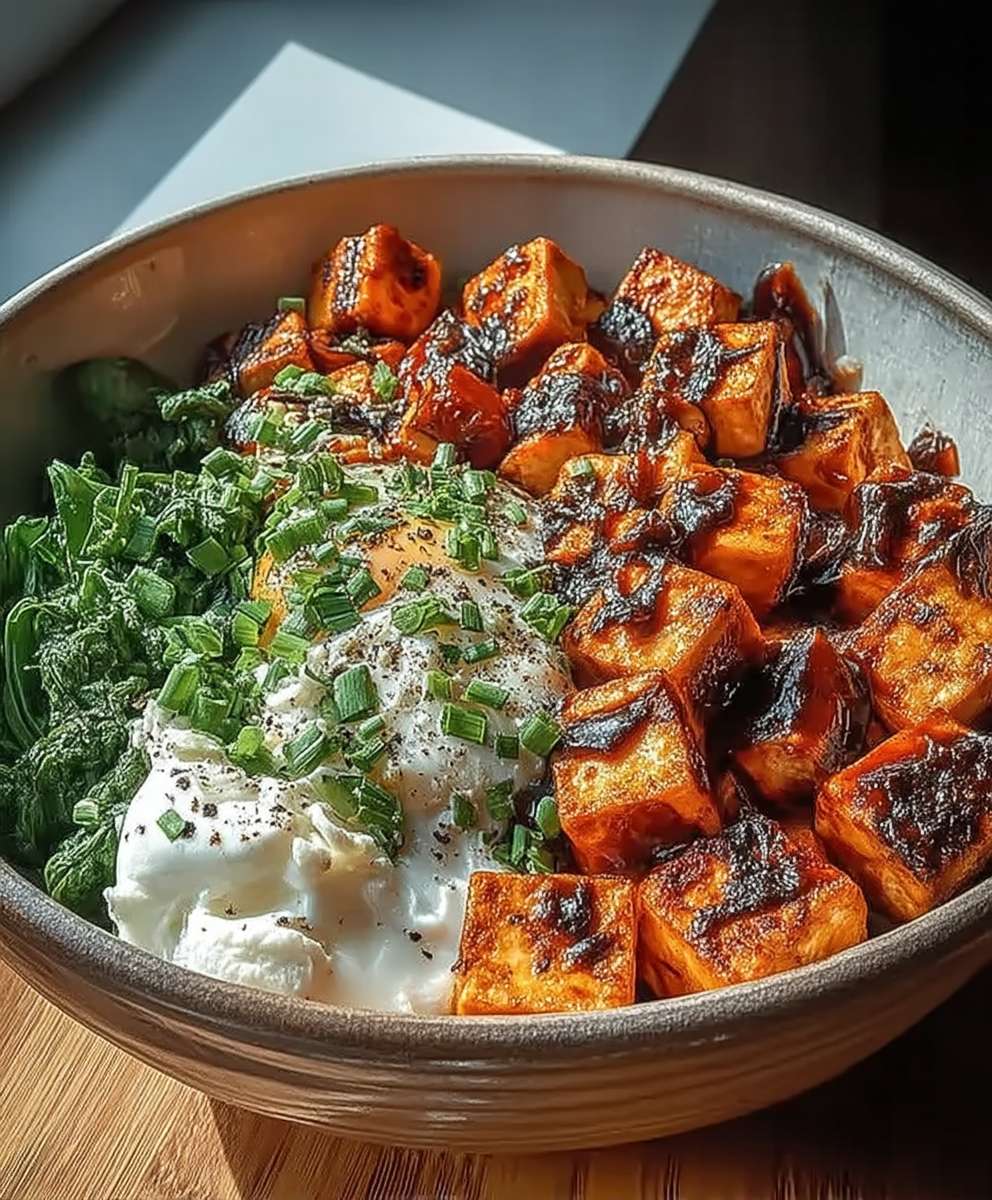 Tofu Frühstücksschale herzhaft