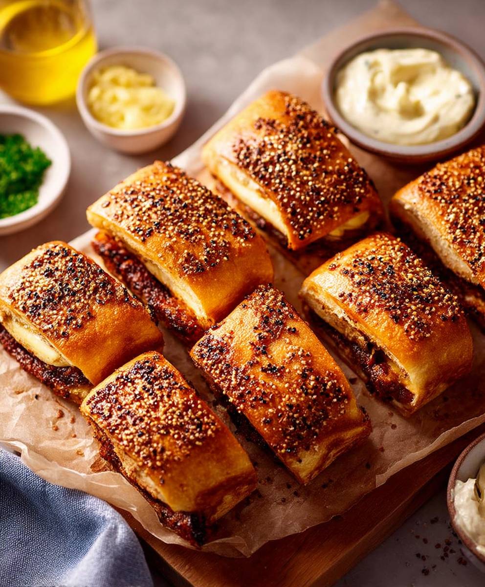 Blätterteig Häppchen mit Hähnchen