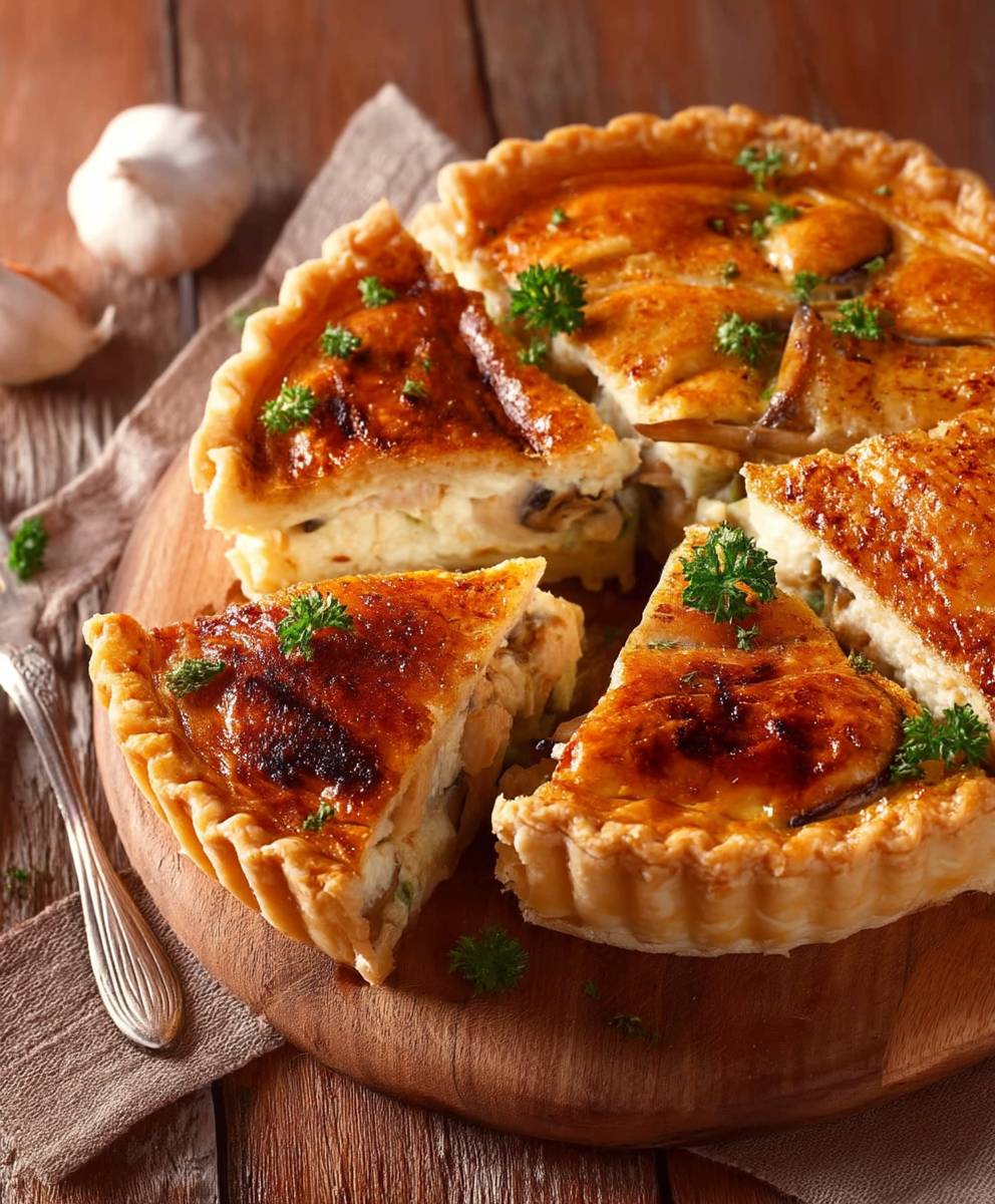 Hähnchen Champignon Quiche