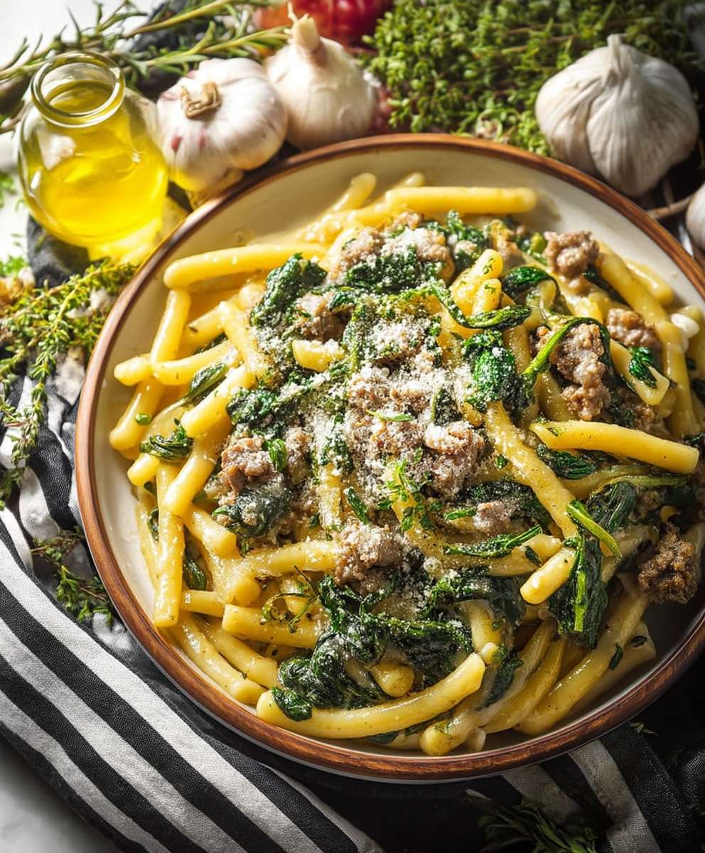 One Pot Pasta Spinat