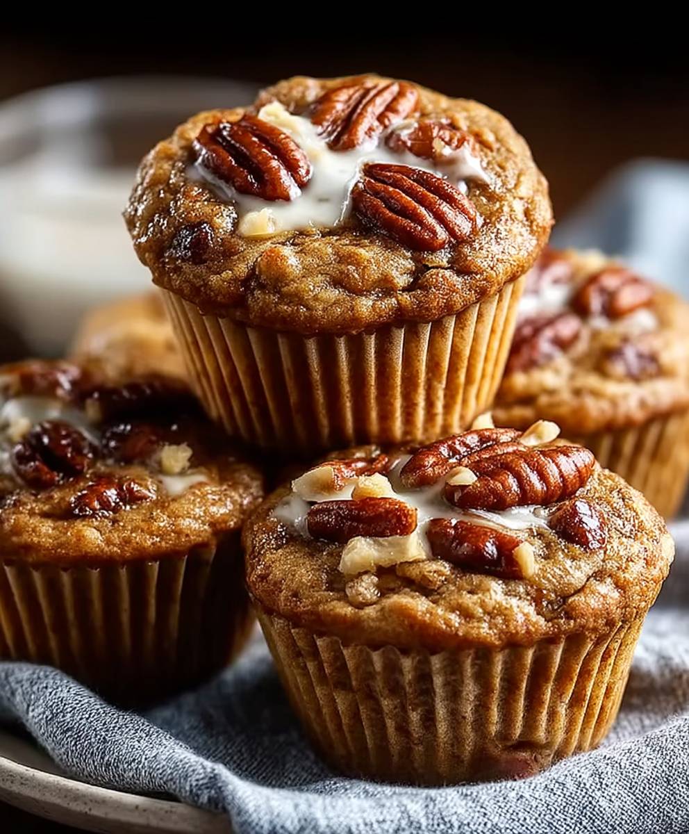 Bananen Pekannuss Protein Muffins