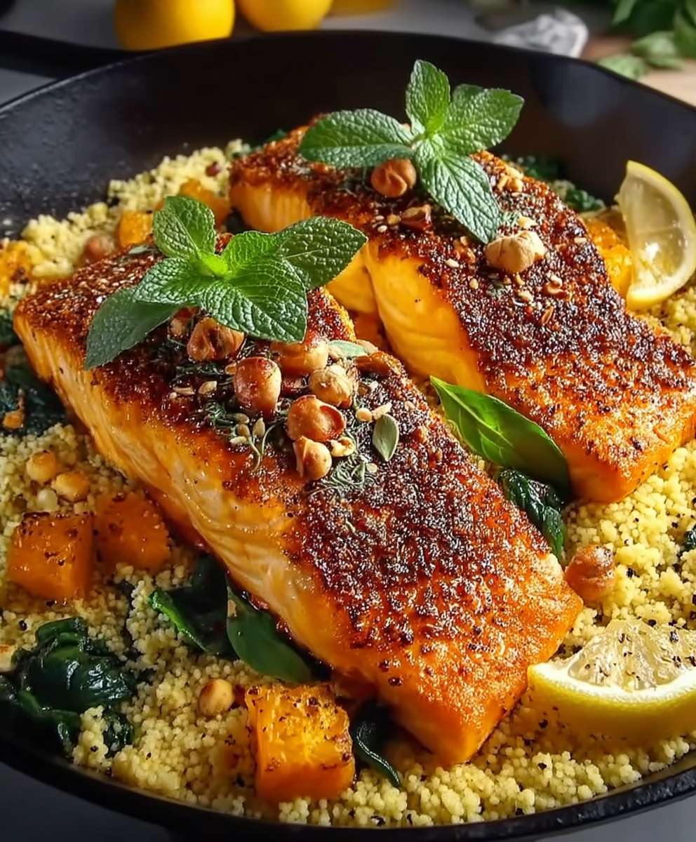 Kurkuma Lachs Couscous