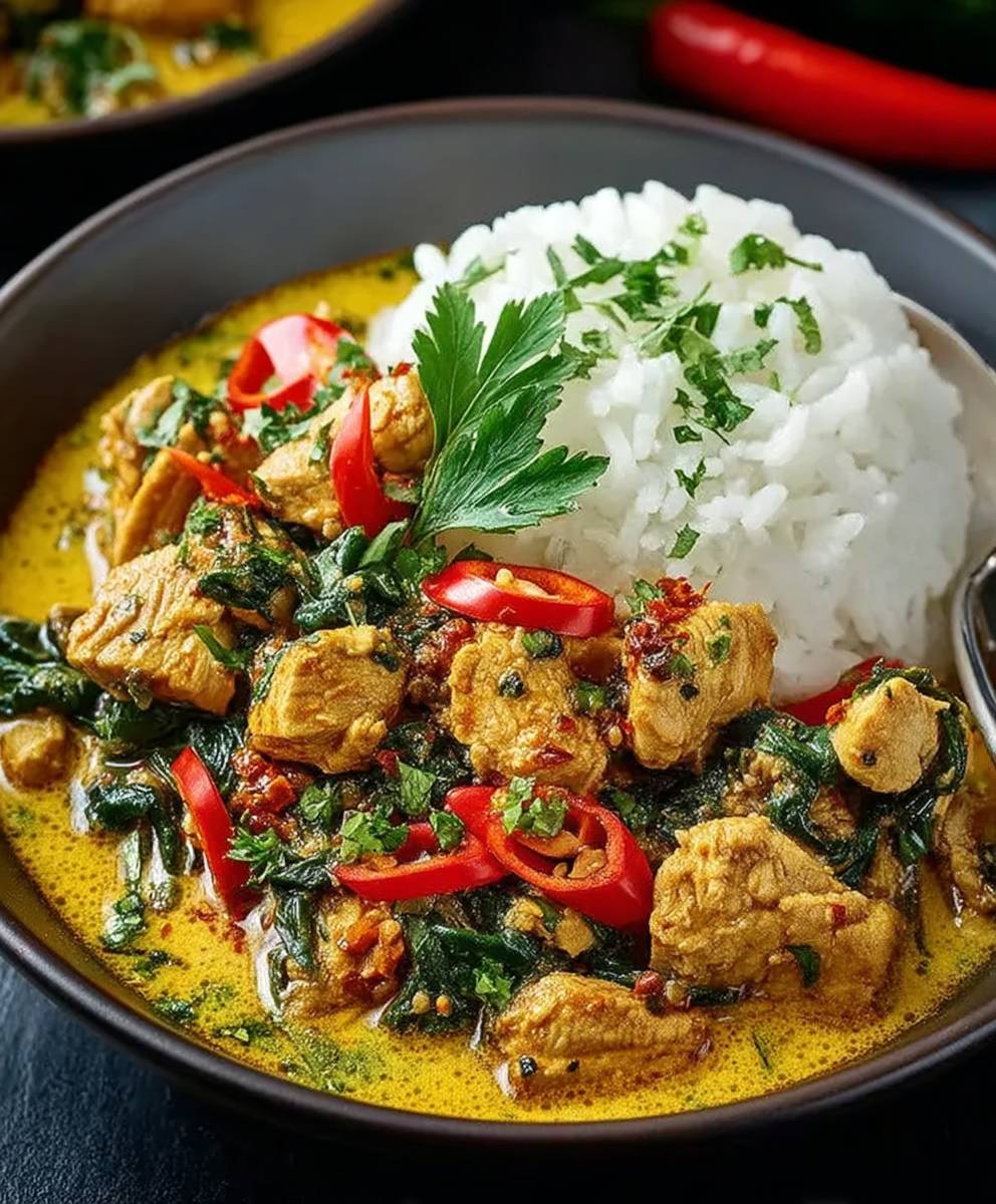 Kokosnuss Truthahn Curry