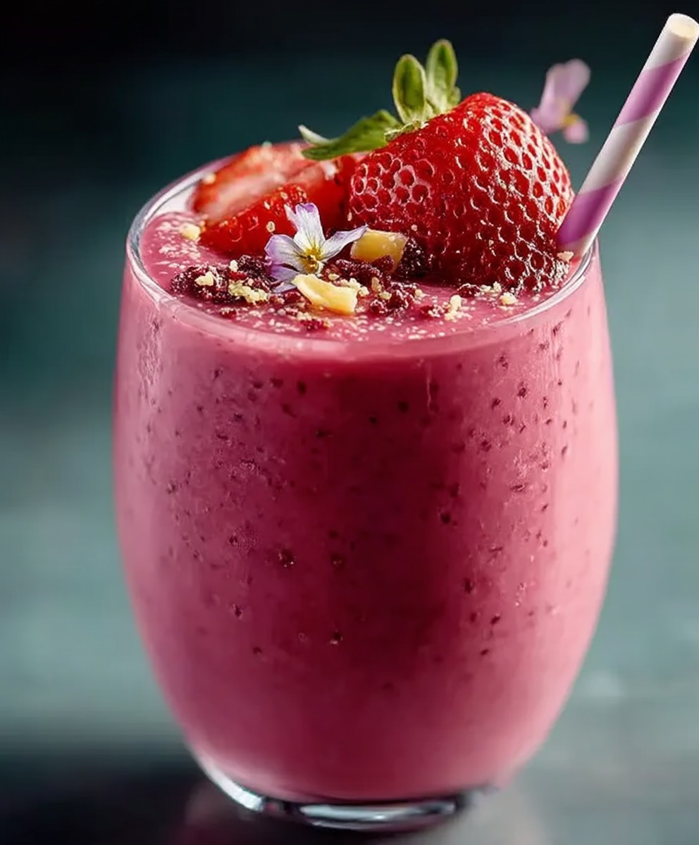 Erdbeer Blumenkohl Smoothie