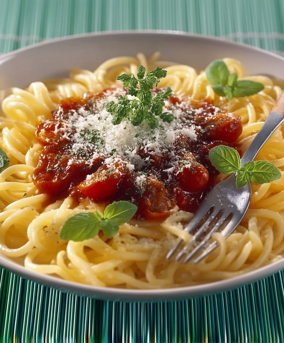 Nudeln mit Tomatensauce