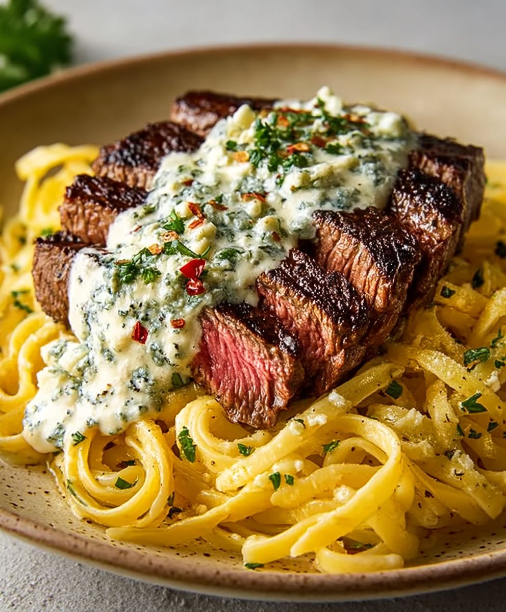 Steak Gorgonzola Alfredo