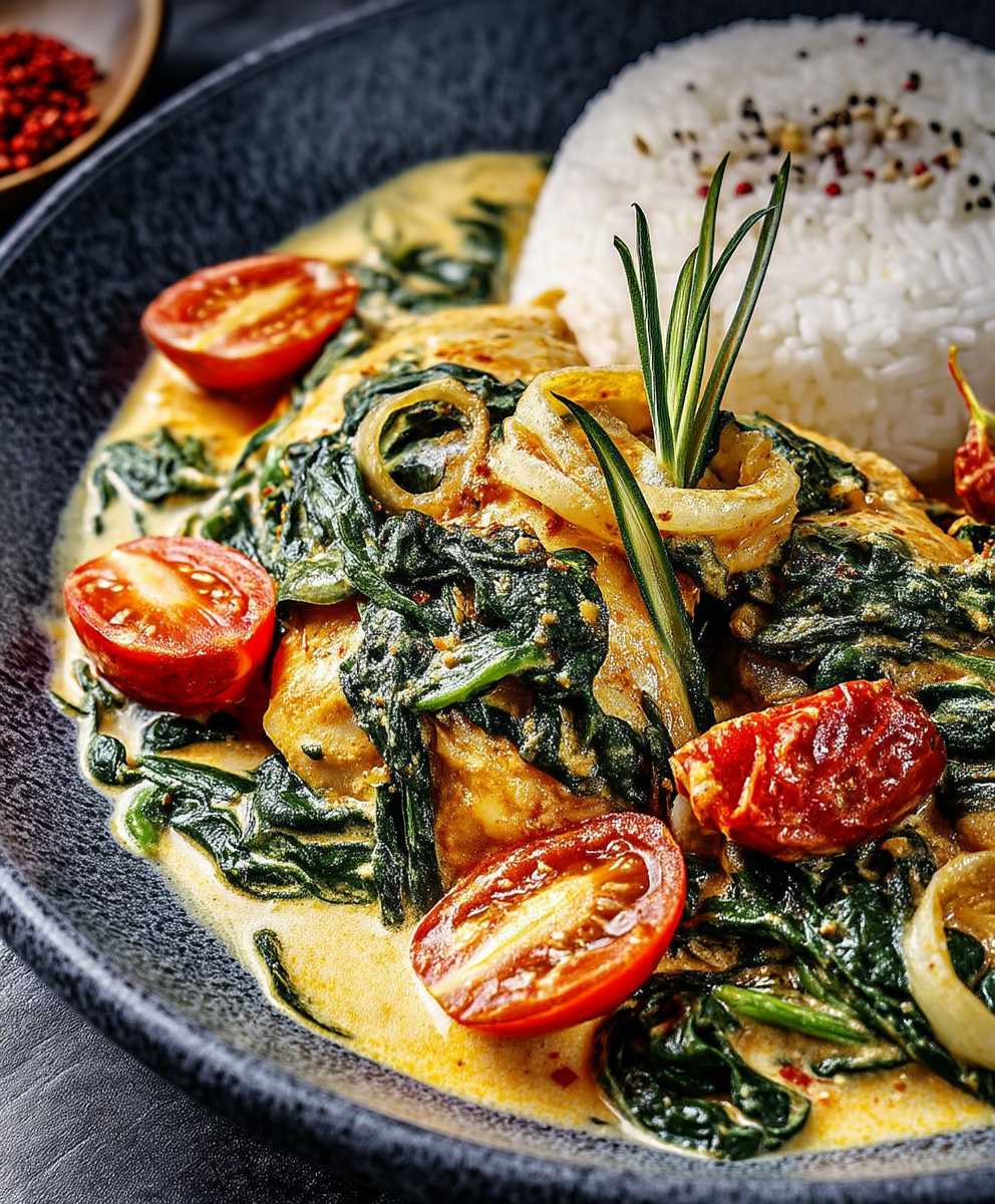 Spinat Parmesan backen
