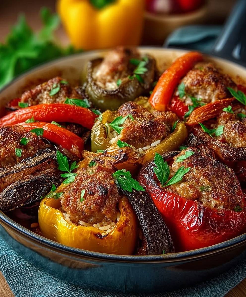 Gefüllte Paprika Hackfleisch Reis