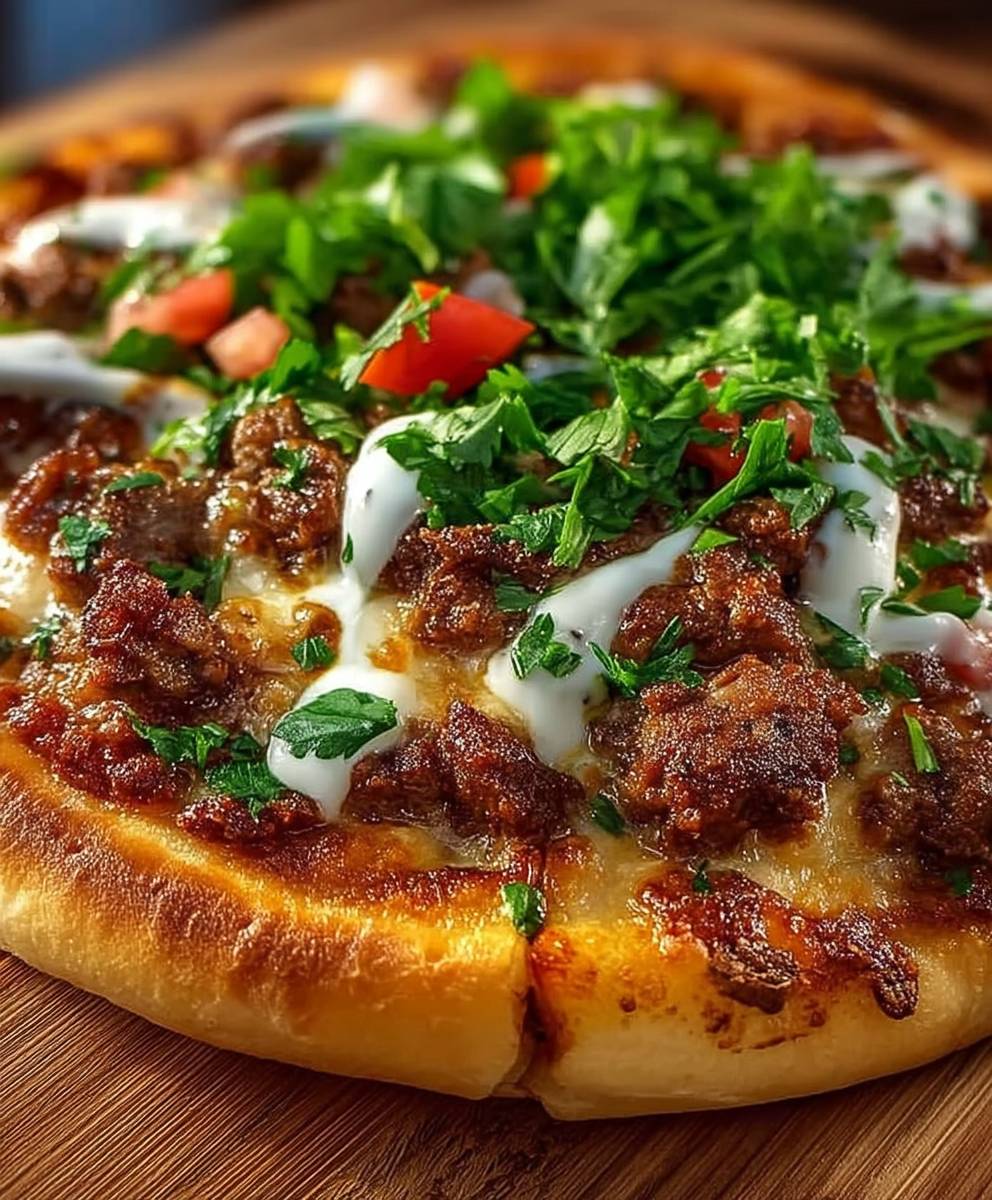 Türkische Pizza Hackfleisch