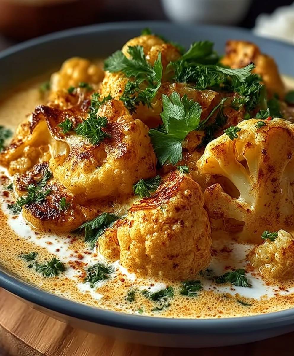 Blumenkohl Curry Backofen
