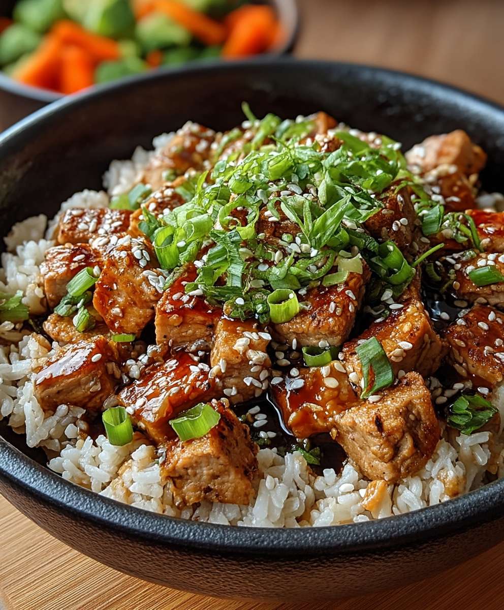Teriyaki Truthahn Reisschüssel