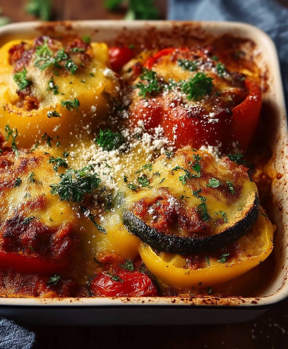 Gefüllte Paprika Heißluftfritteuse