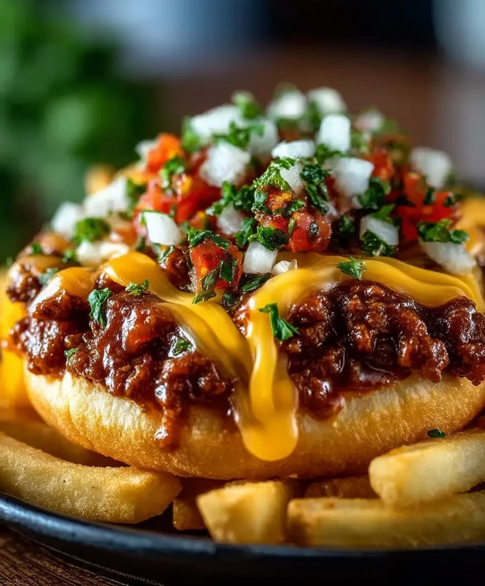 Chili Käse Pommes einfach
