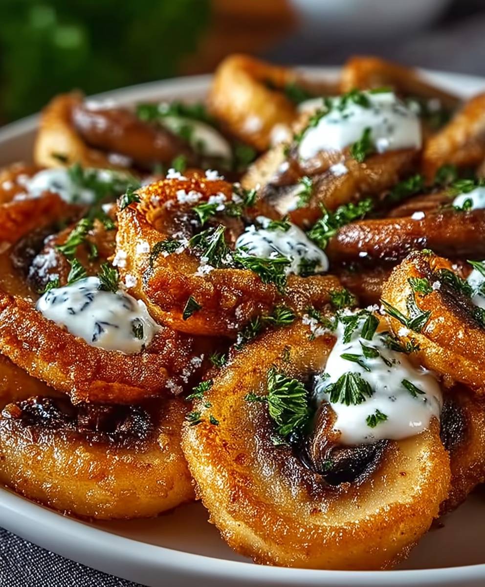 Gebratene Pilze Ranch Dressing