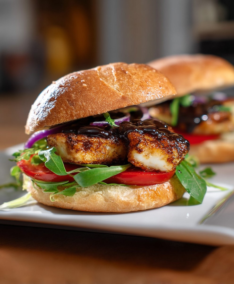 Vegetarischer Halloumi Burger