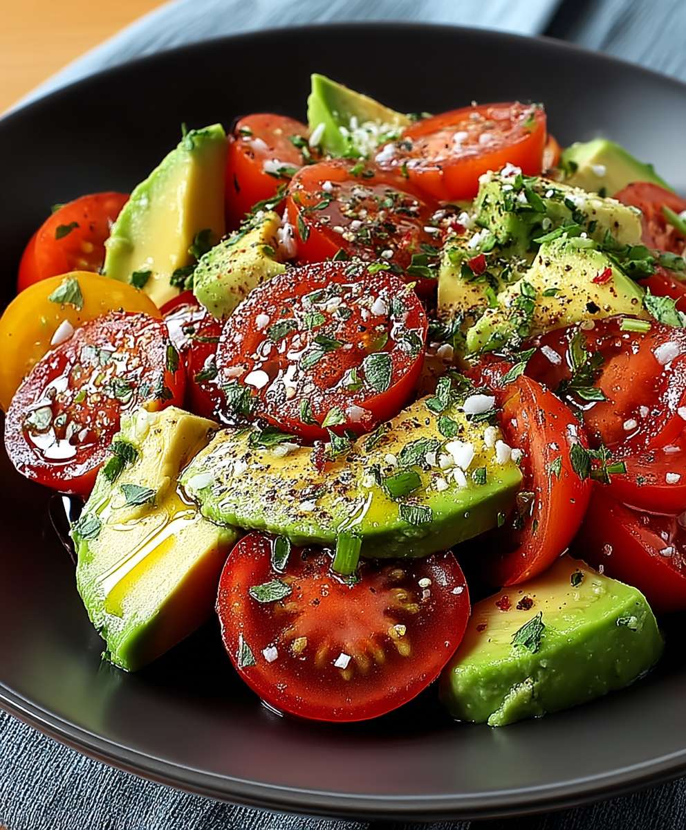 Avocadosalat mit Tomaten