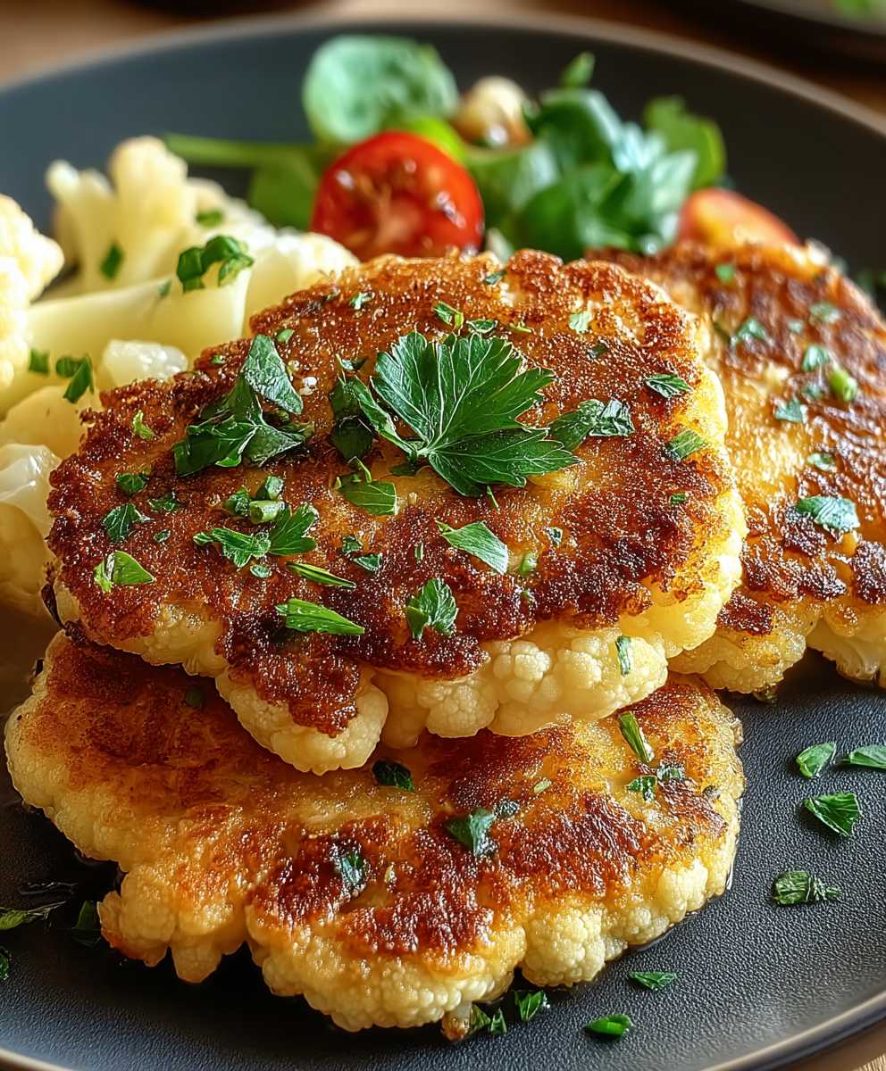 Blumenkohl Schnitzel zubereiten