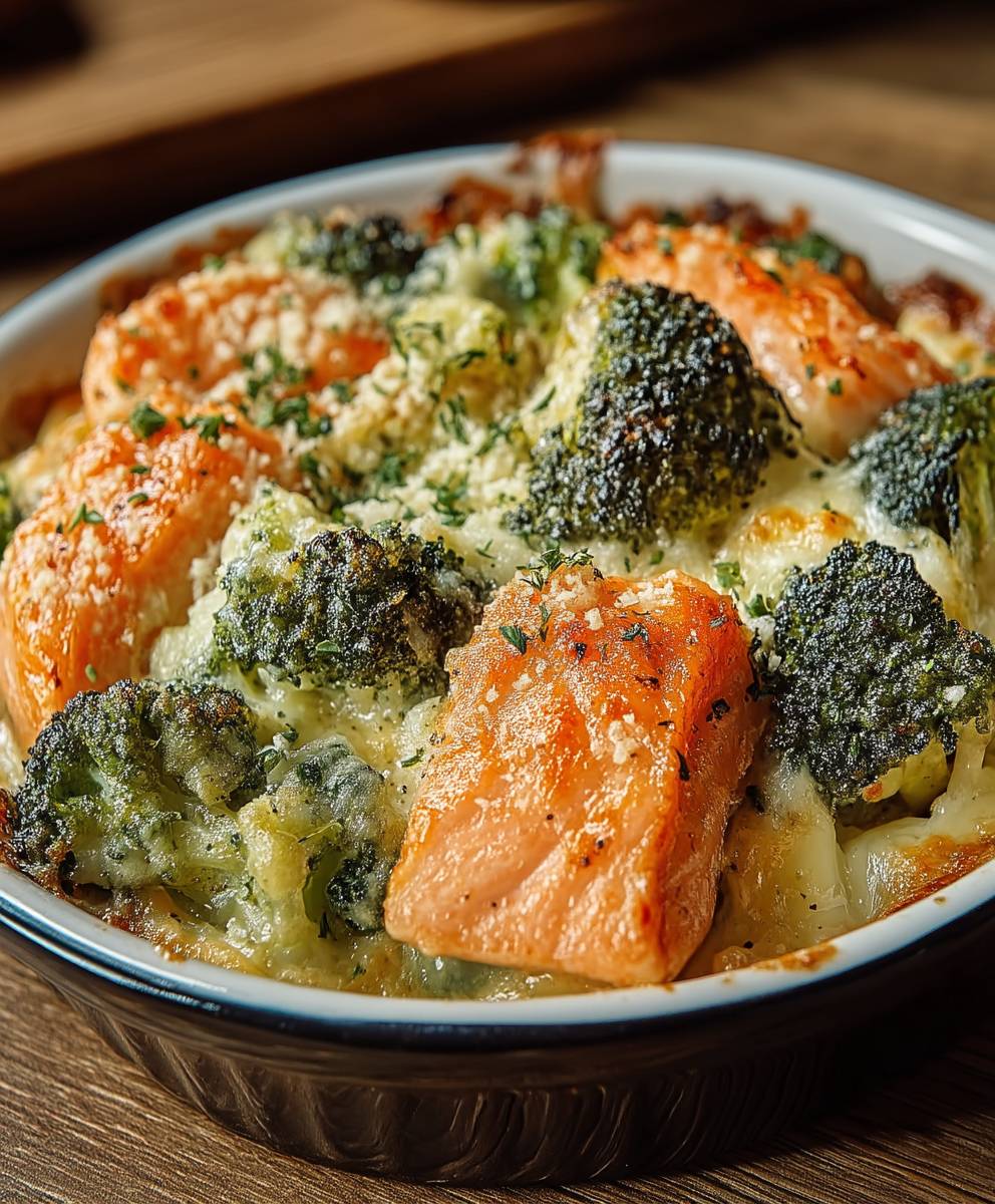 Lachs Brokkoli Gratin
