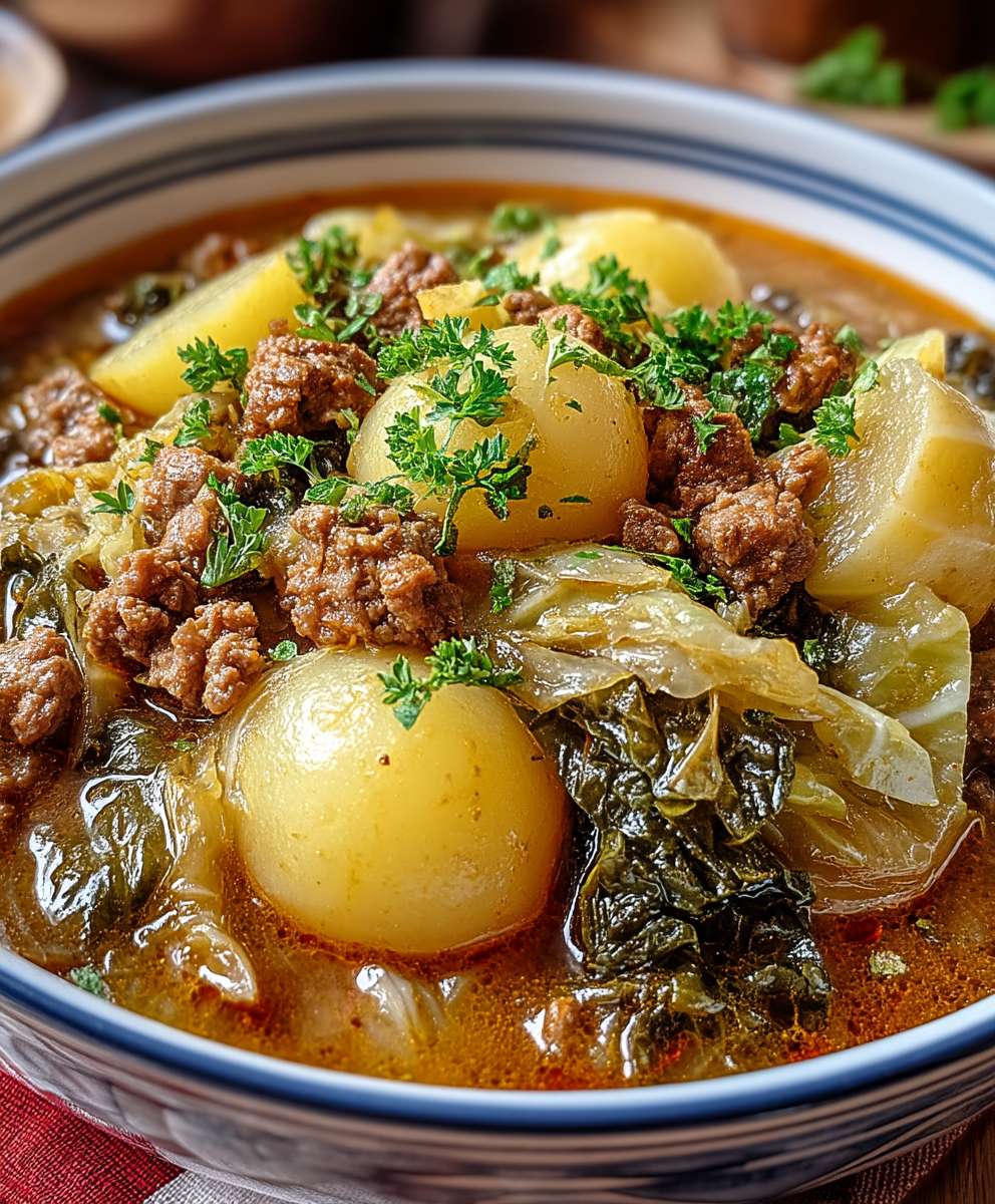 Wirsingeintopf Hackfleisch Kartoffeln