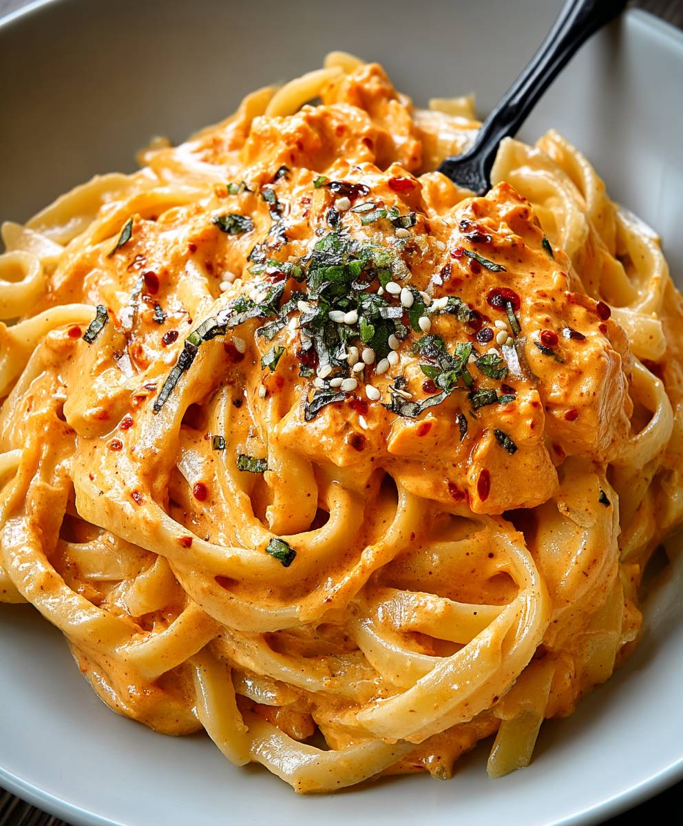 Ajvar Käse Sahne Sauce