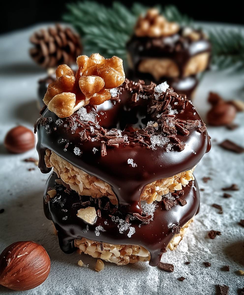 Nougat Ringe Zartbitterschokolade