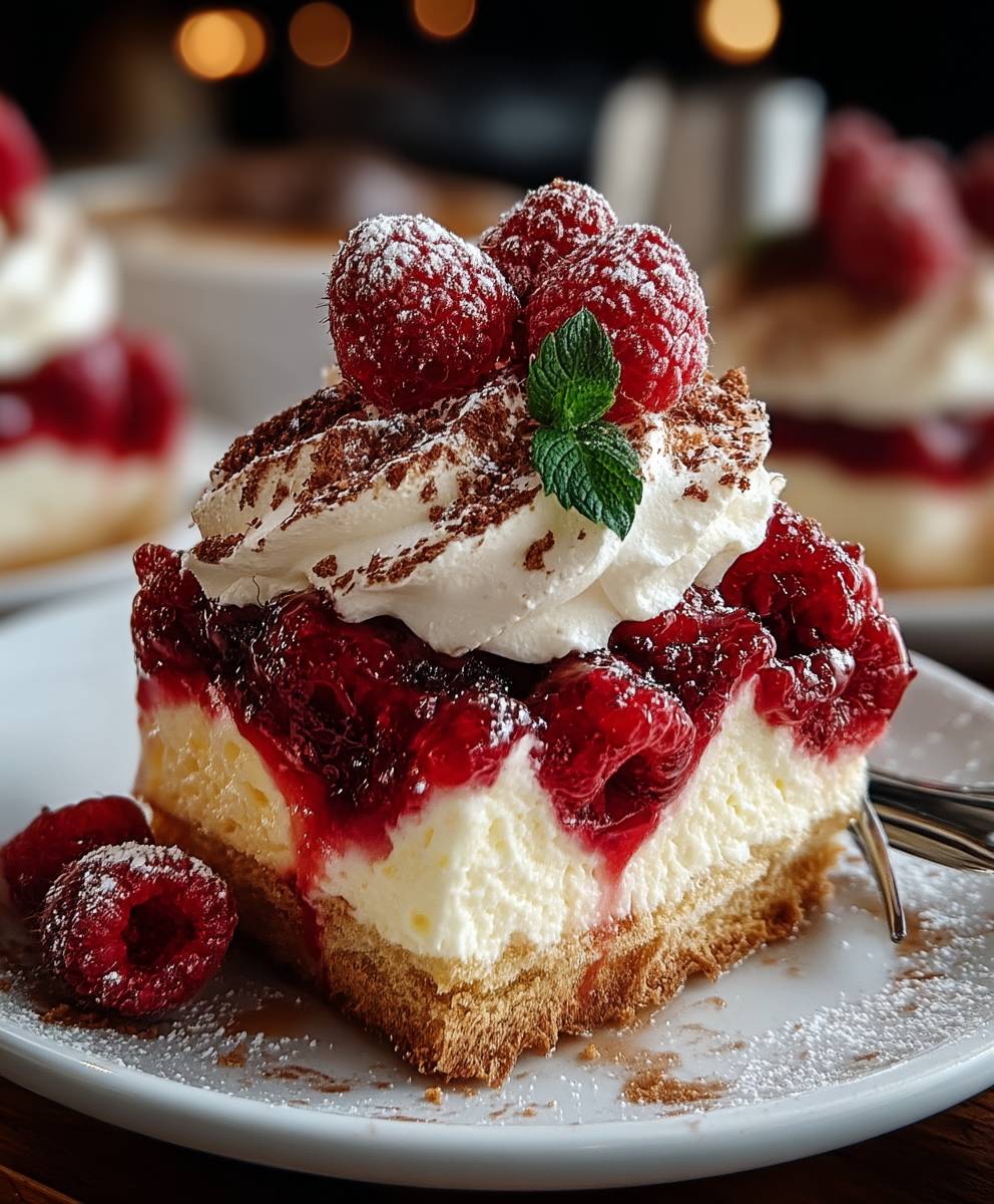 Vanillekipferl Himbeer Tiramisu