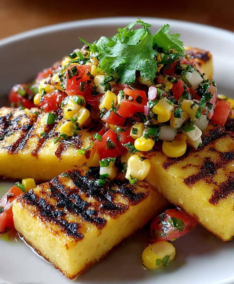 Gegrillte Polenta Maissalsa