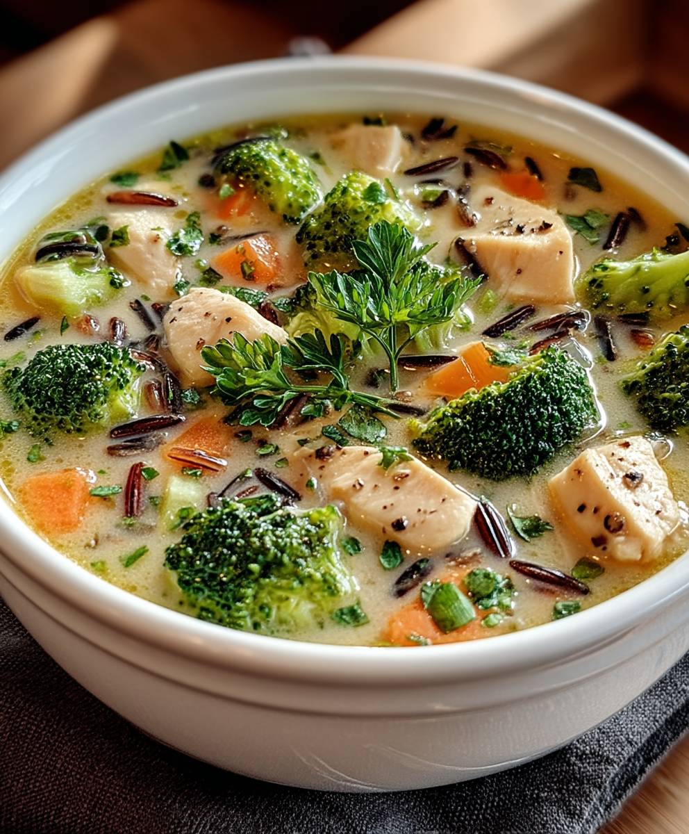 Hähnchen Brokkoli Suppe