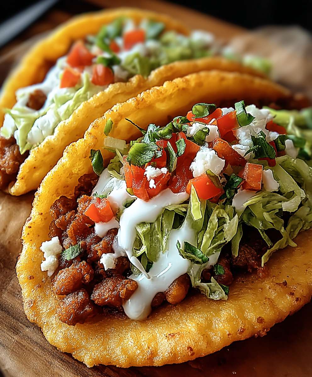 Frittierte Brottacos